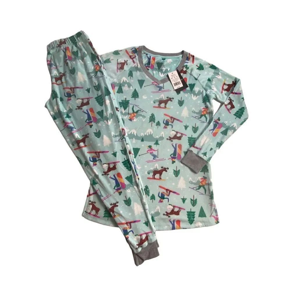 Cuddl Duds Maternity XS 2-piece Velour Pajama Top & Pajama Jogger Pants Set